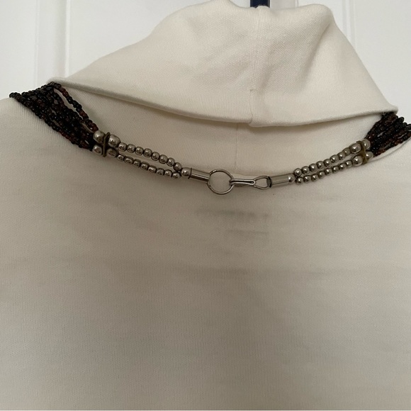Women’s handcrafted vintage beaded necklace - Picture 2 of 2
